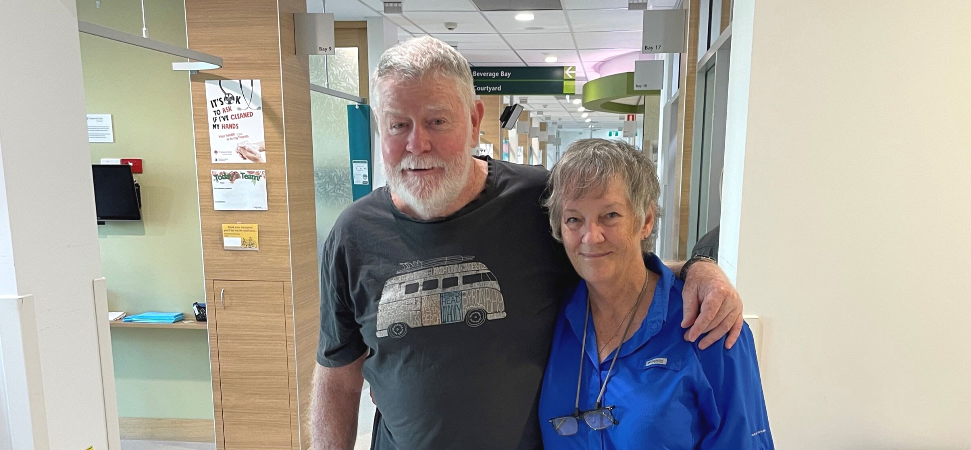Couple in Murdoch hospital cancer treatment centre
